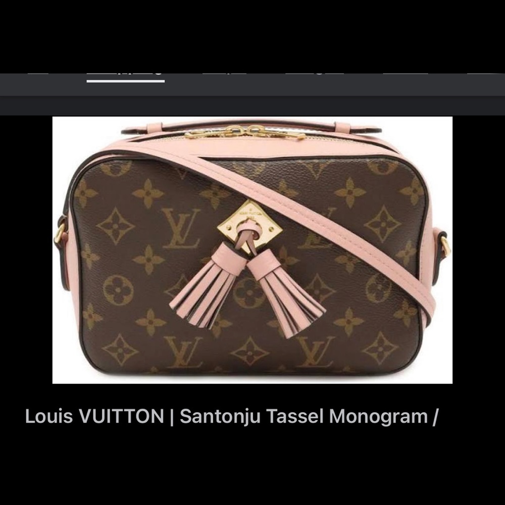 LOUIS VUITTON SAINTONGE - MONOGRAM /CREAM BAG.AUTHENTIC